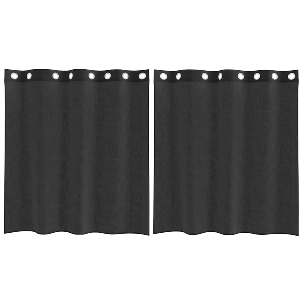 Voile Vorhänge mit Ösen 2 Stk. Apfelgrün 140x140 cm