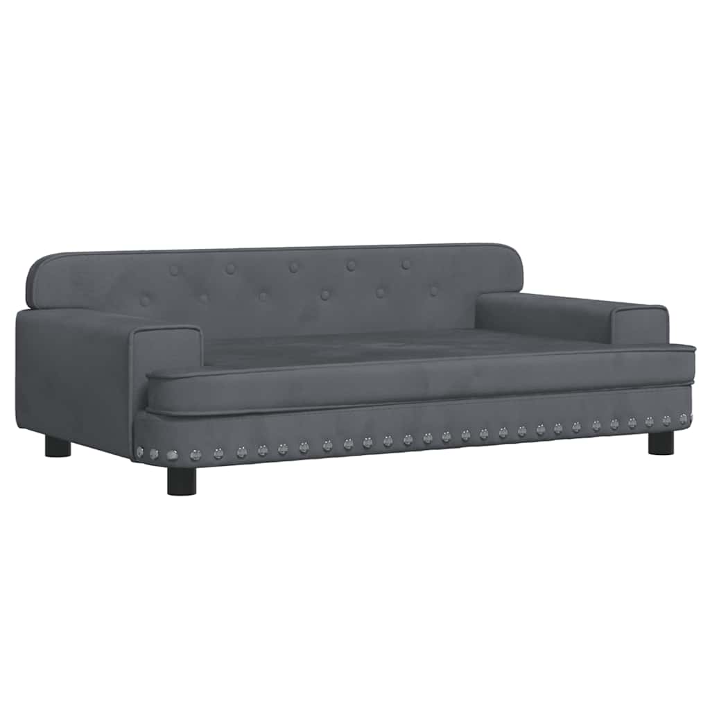 Hundebett Rosa 90x53x30 cm Samt
