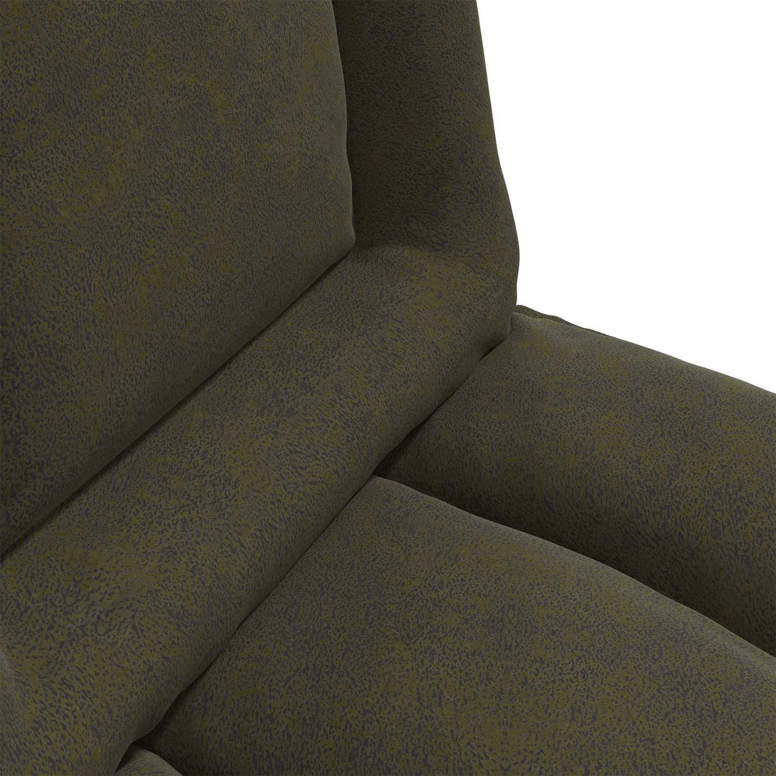Verstellbarer Fußsessel Braun Stoff