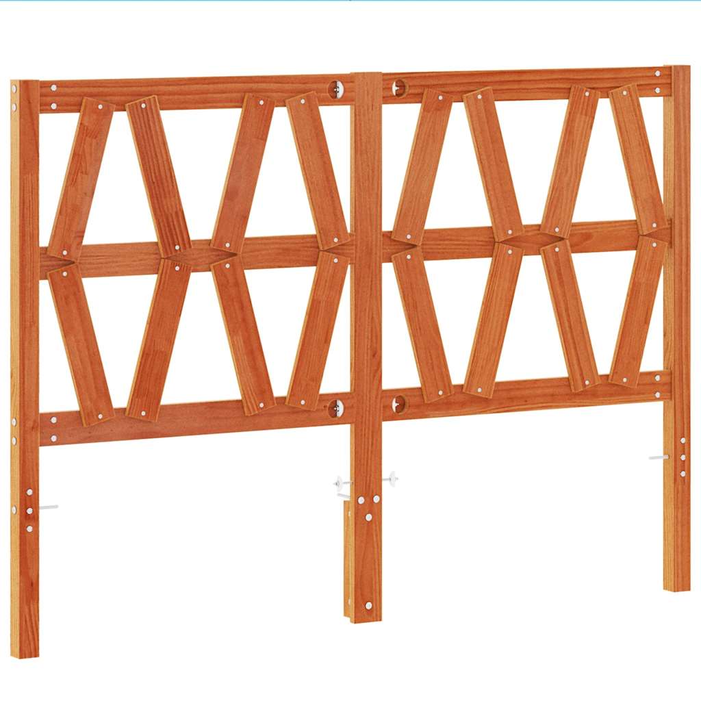 Kopfteil Grau 81x4x100 cm Massivholz Kiefer