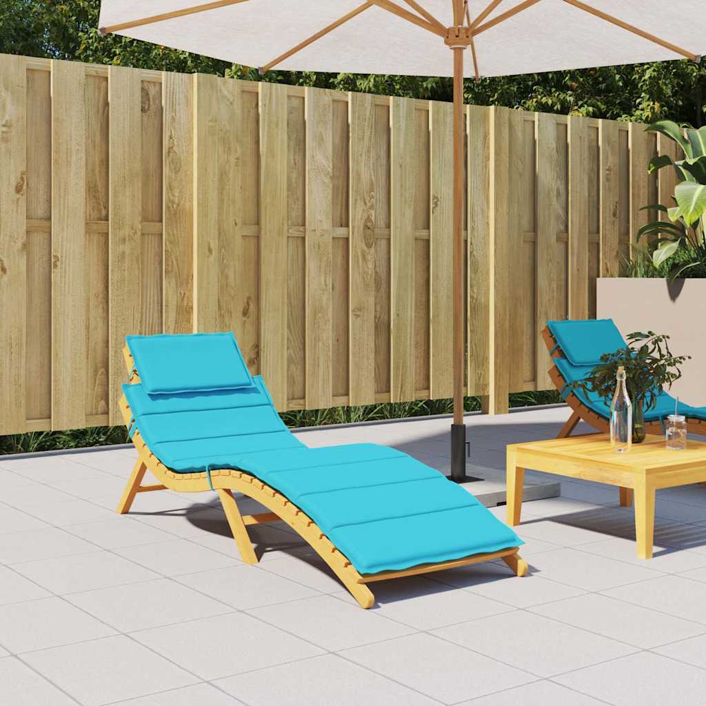 Sonnenliegen-Auflage Grau 186x58x4 cm Oxford-Gewebe
