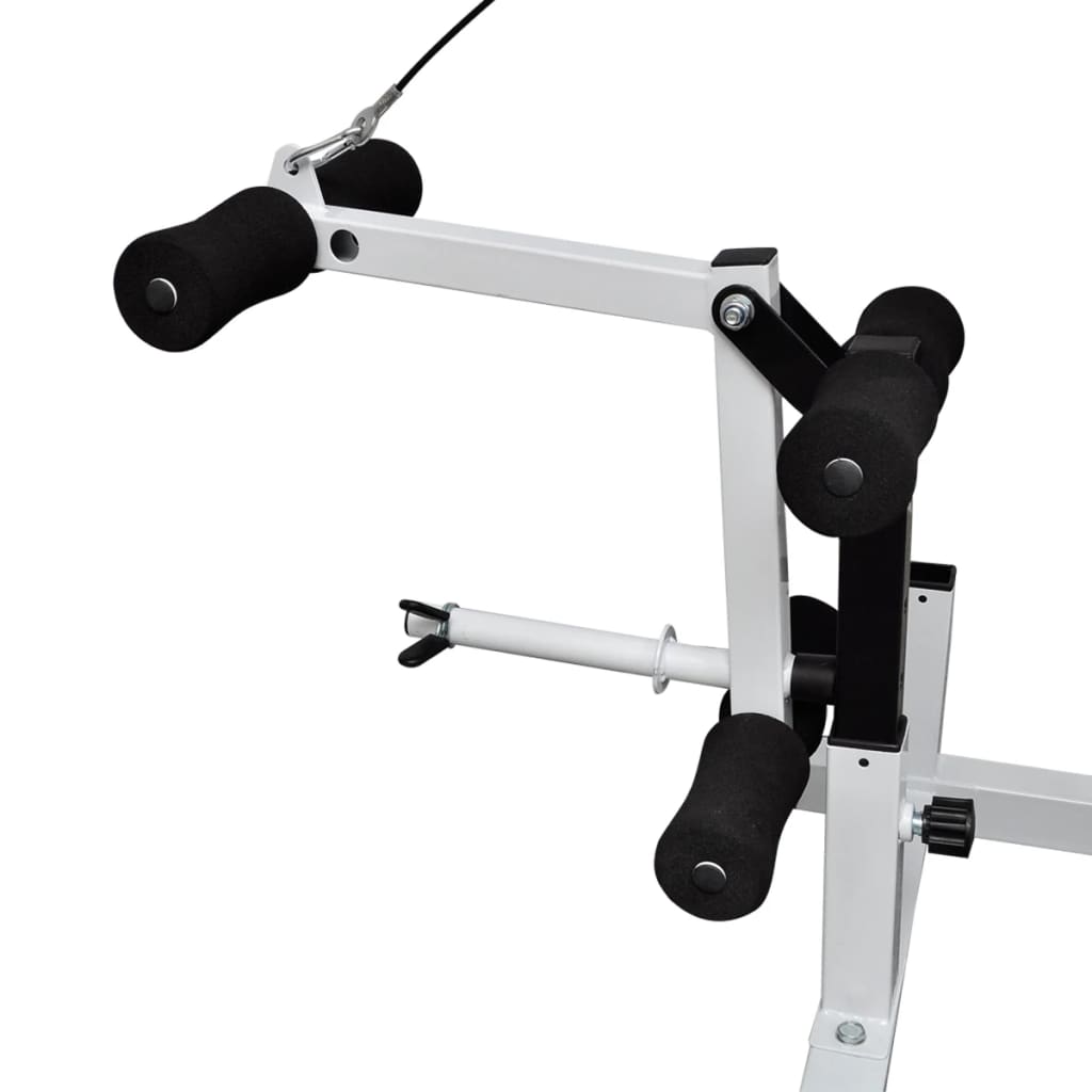 Hantelbank mit Ablage, Langhantel und Kurzhantel-Set 90 kg