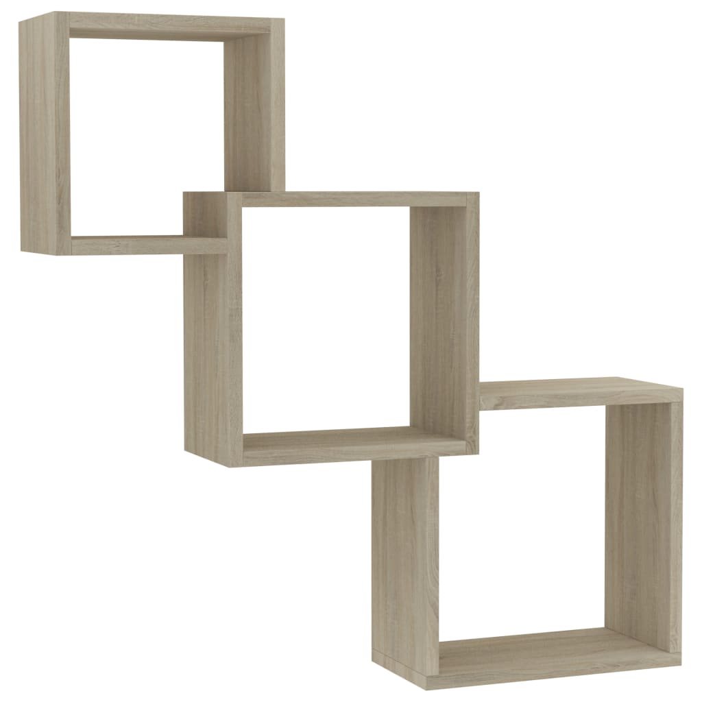Cube Wandregale Weiß 68x15x68 cm Holzwerkstoff