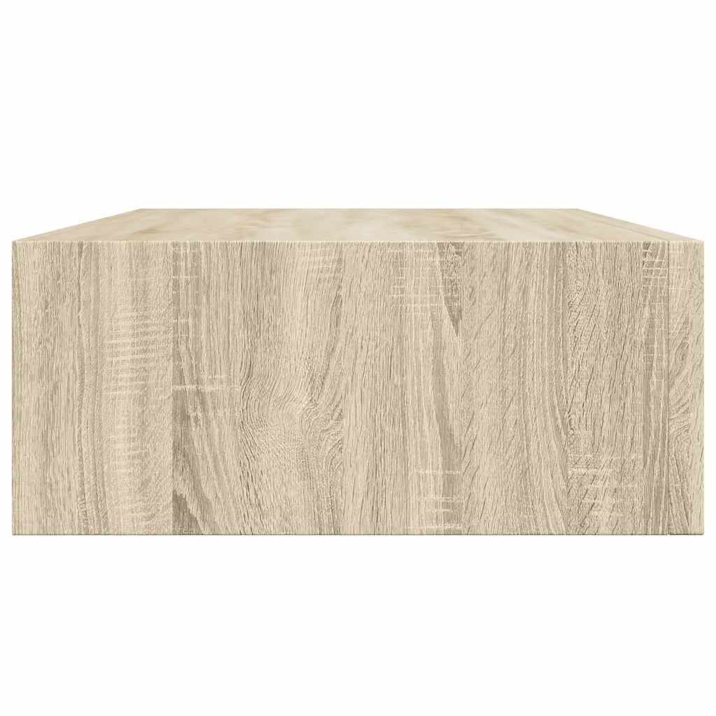 Wandregal mit Schublade Weiß 40x23,5x10 cm MDF