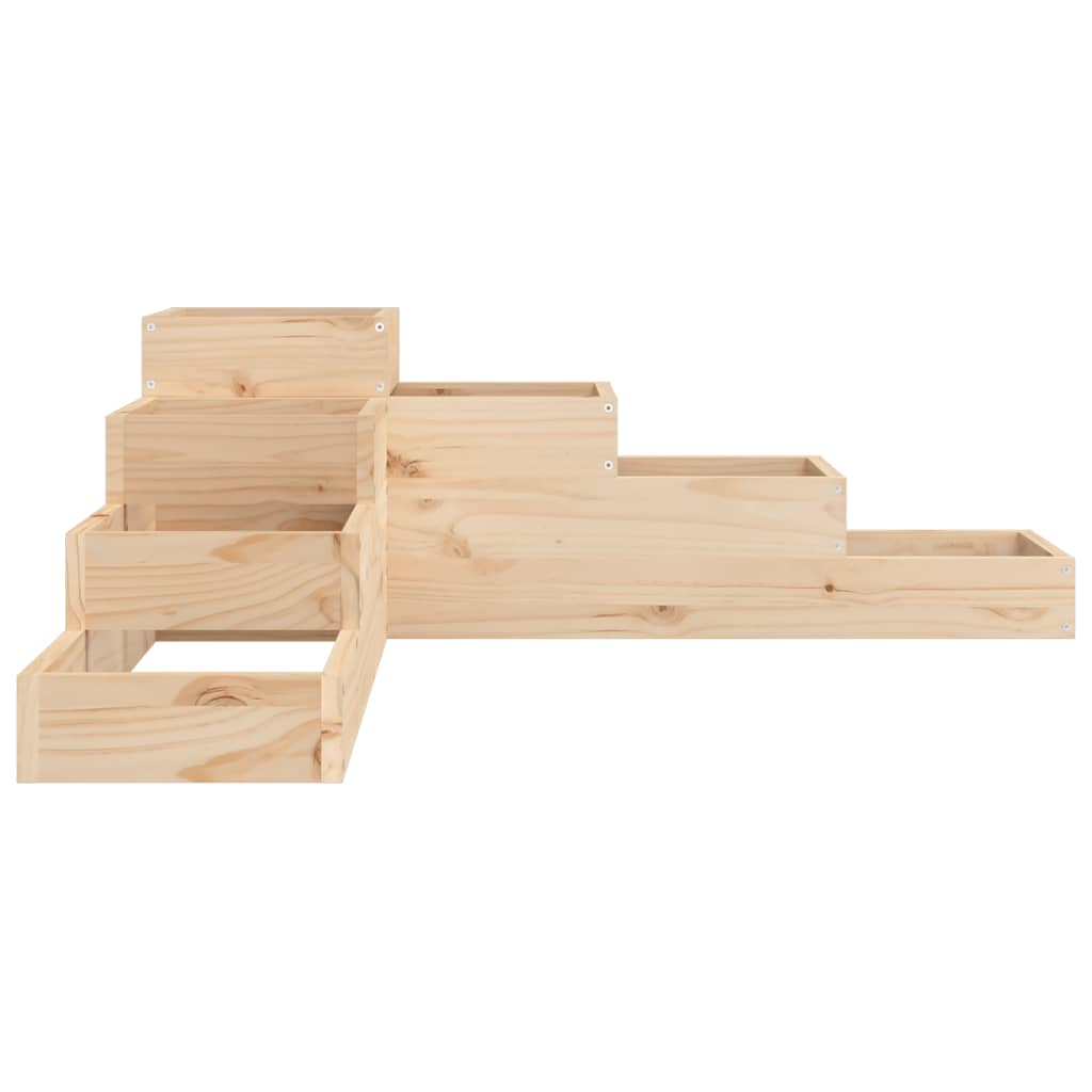 Pflanzentreppe 4 Stufen 80,5x79x36 cm Massivholz Kiefer