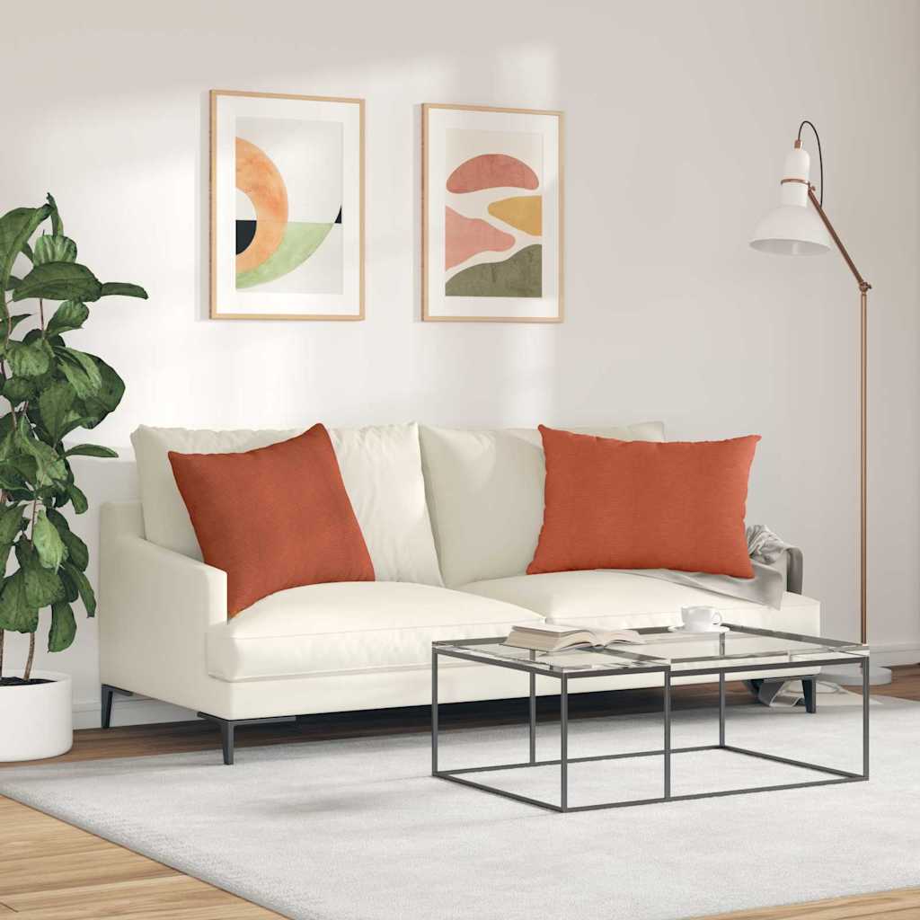 Sofakissen 2 Stück Hellgrau 50 x 30 cm Cordstoff
