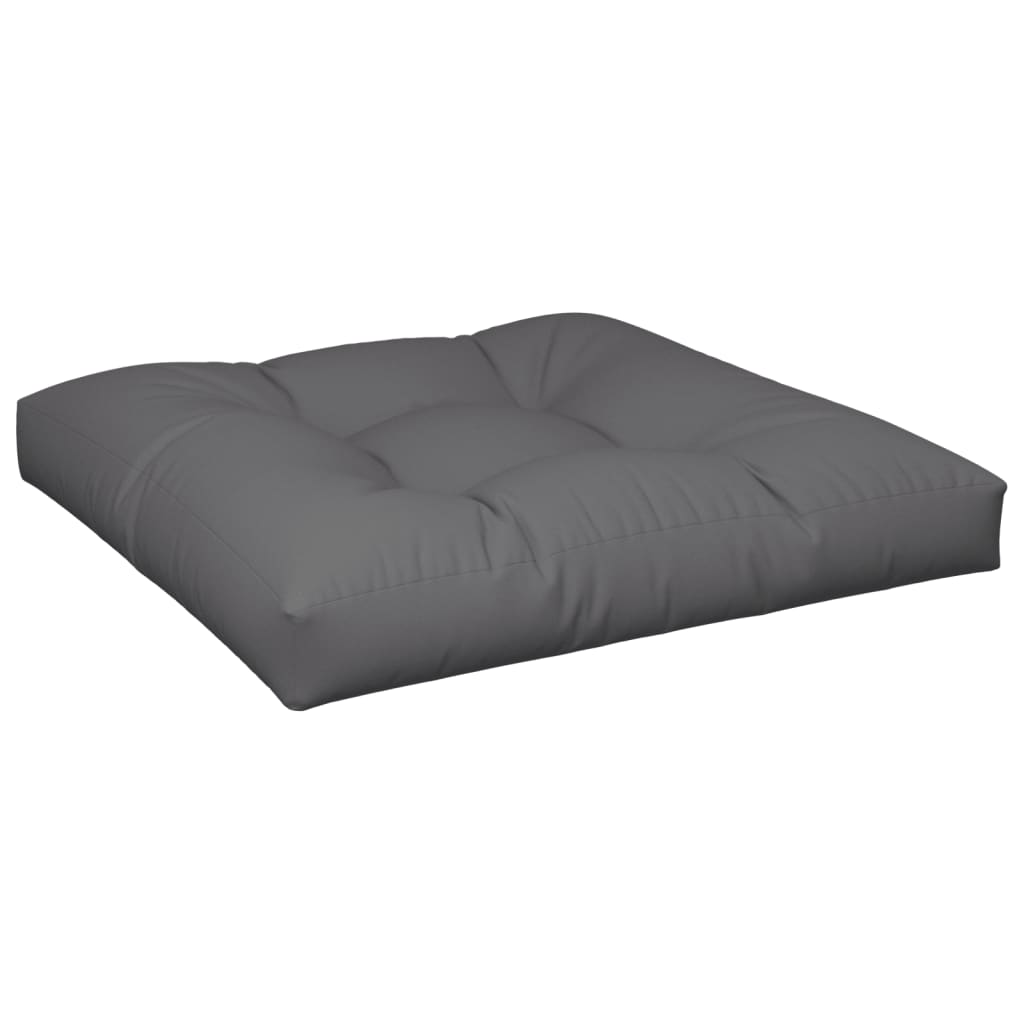 Palettenkissen Anthrazit 50x50x12 cm Stoff