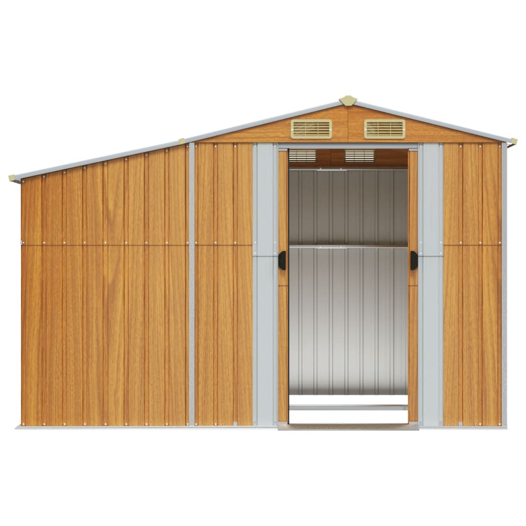 Gerätehaus Grün 277x192,5x179 cm Verzinkter Stahl