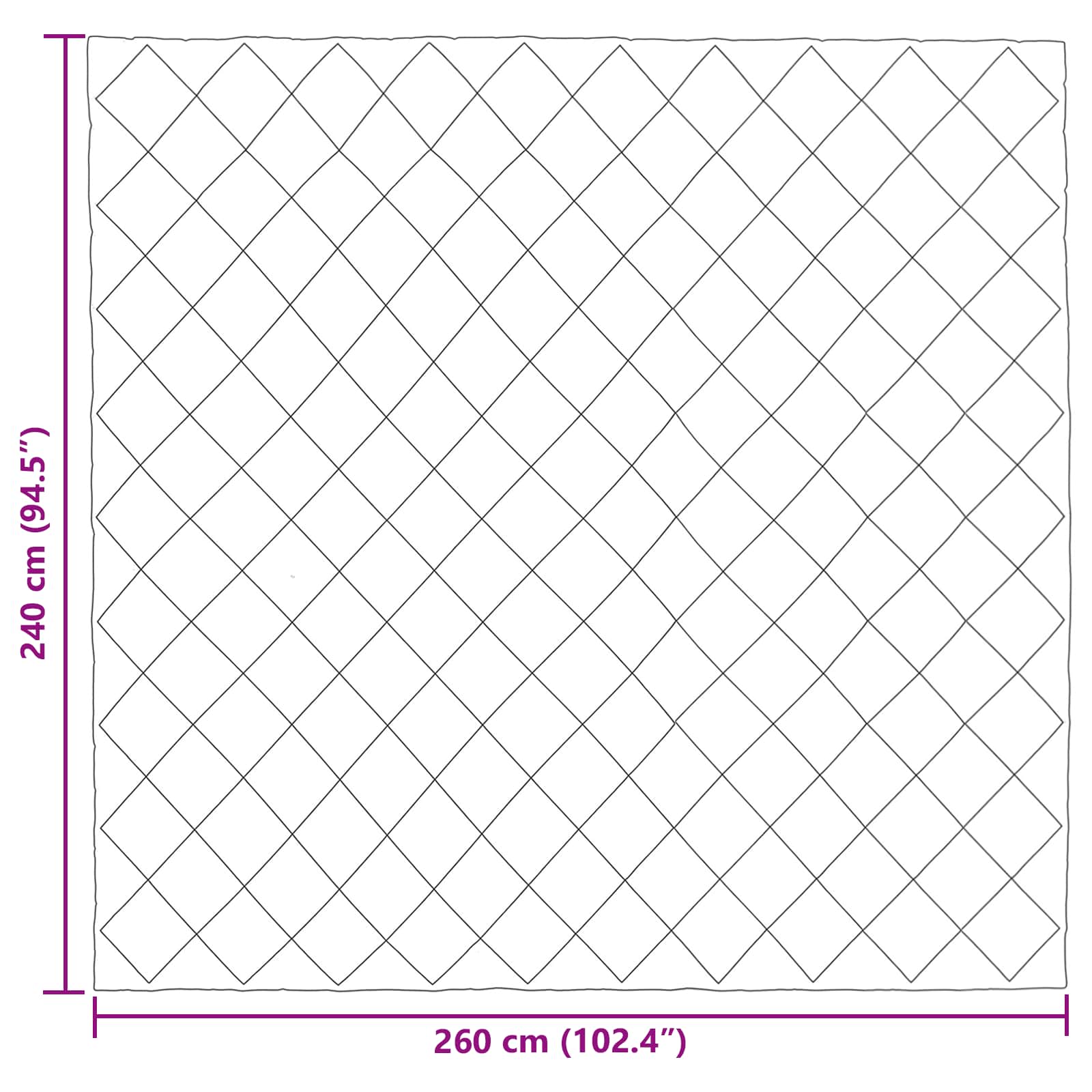 Sommerdecke Anthrazit 200 x 135 cm Mikrofaser