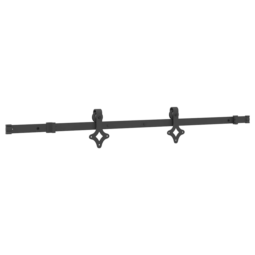 Schiebetürbeschlag-Set SKIEN 183 cm Stahl Schwarz