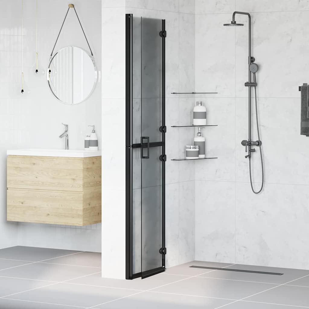 Faltbare begehbare Duschwand Transparentes ESG Glas 70x190 cm