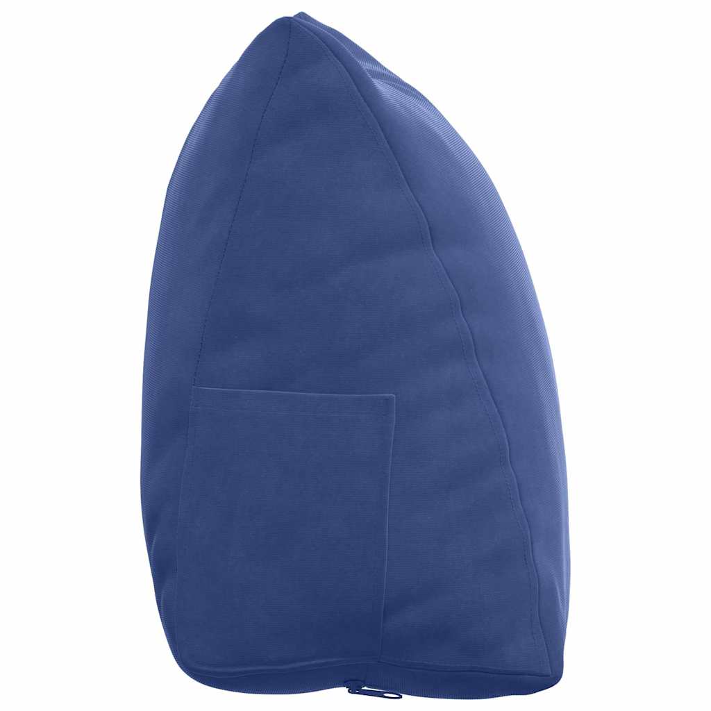 Rückenkissen Blau 45 x 20 x 35 cm Cordstoff
