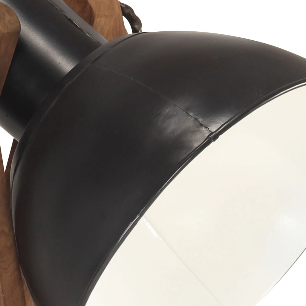 Stehlampe Silbern E27 Mango Massivholz