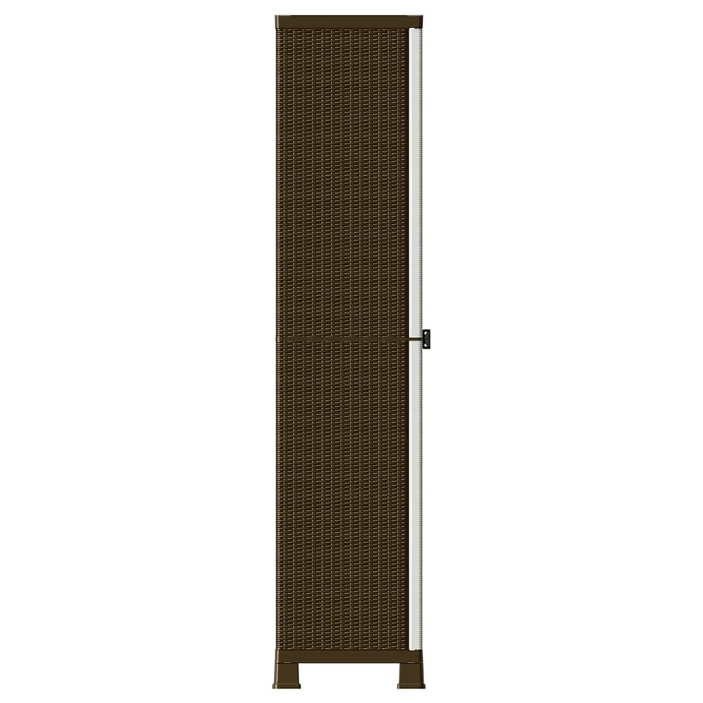 Kunststoffschrank 68x39x92 cm Rattan-Design