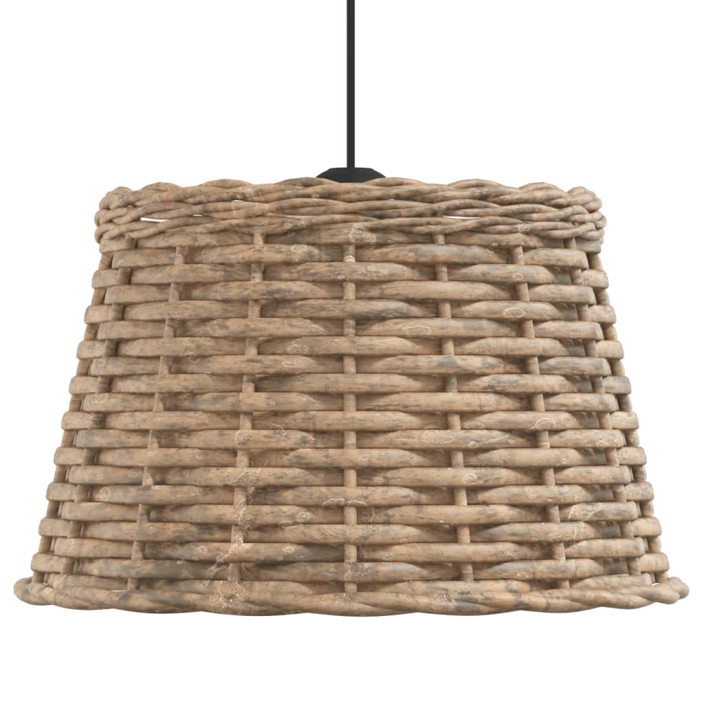 Lampenschirm Weiß Ø15x12 cm Korbweide