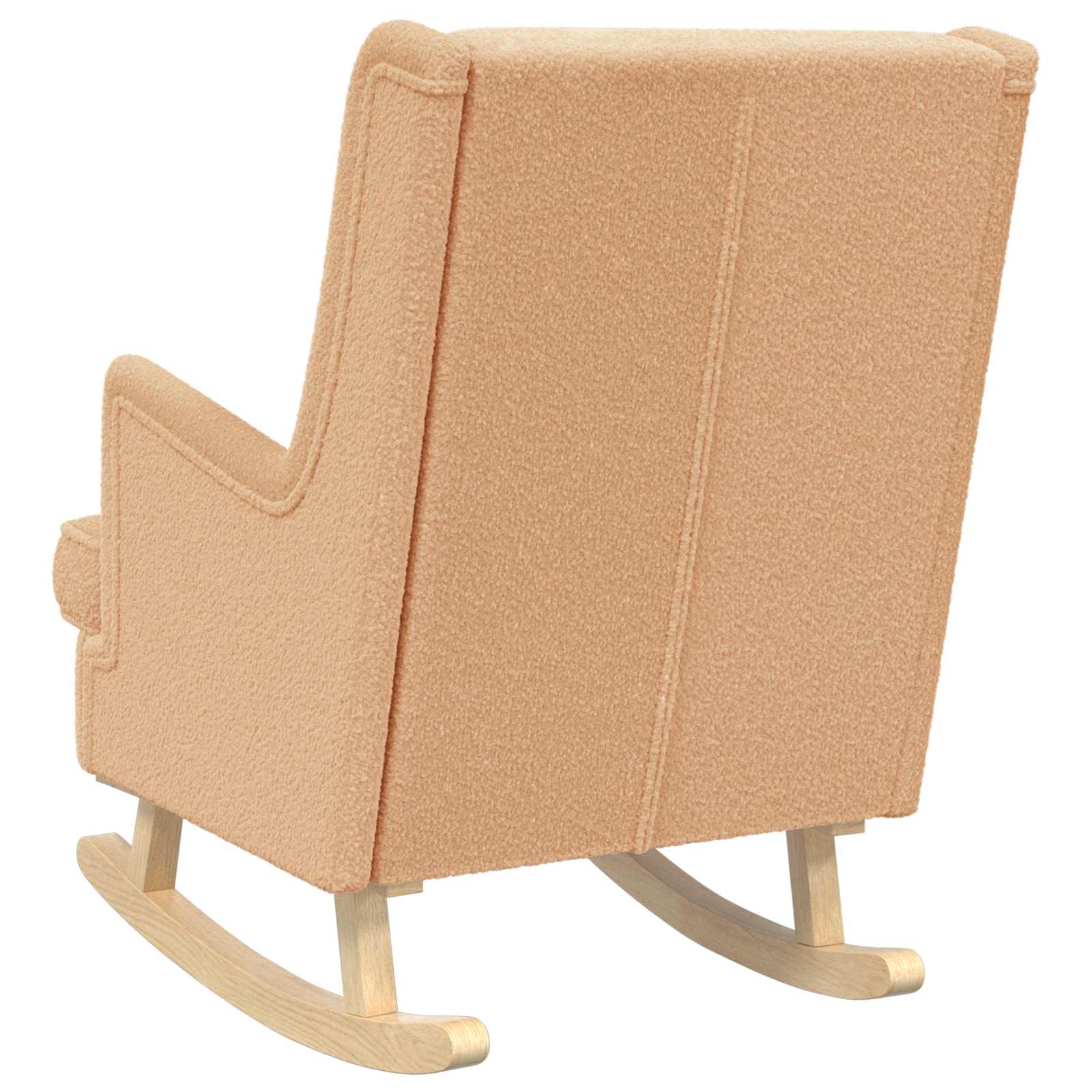 Schaukelstuhl Hellgrau 62 x 80 x 85 cm Bouclé