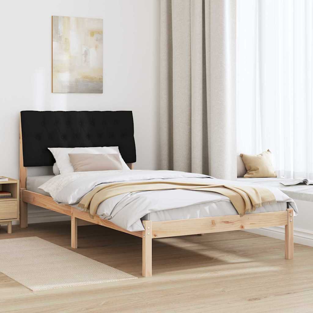Bettgestell mit gepolstertem Kopfteil Braun 200 x 200 cm