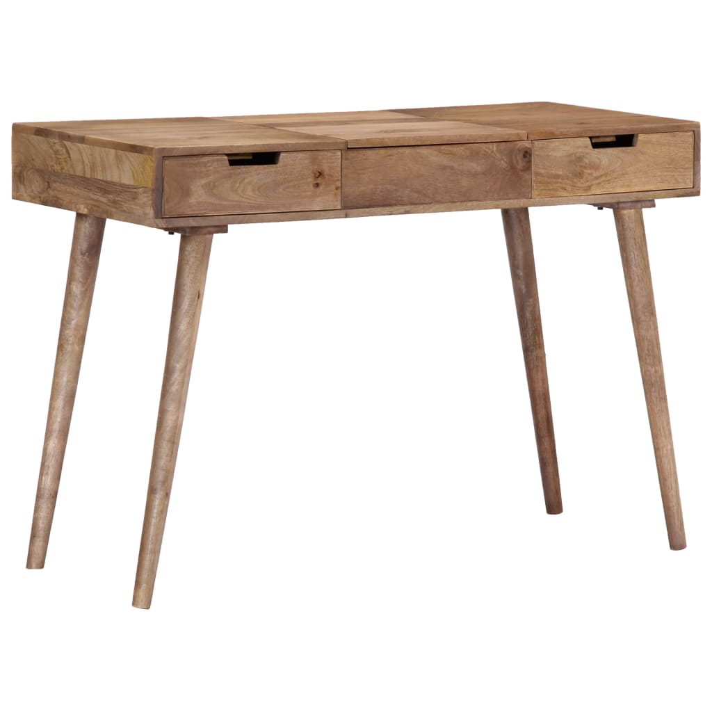 Schminktisch mit Spiegel 112x45x76 cm Akazie Massivholz