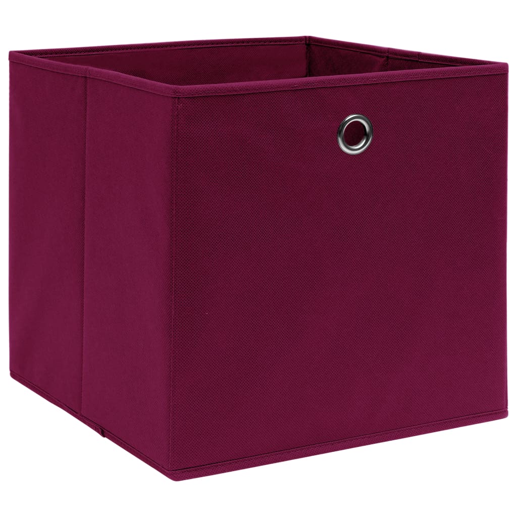 Aufbewahrungsboxen mit Deckeln 10 Stk. 28x28x28 cm Schwarz