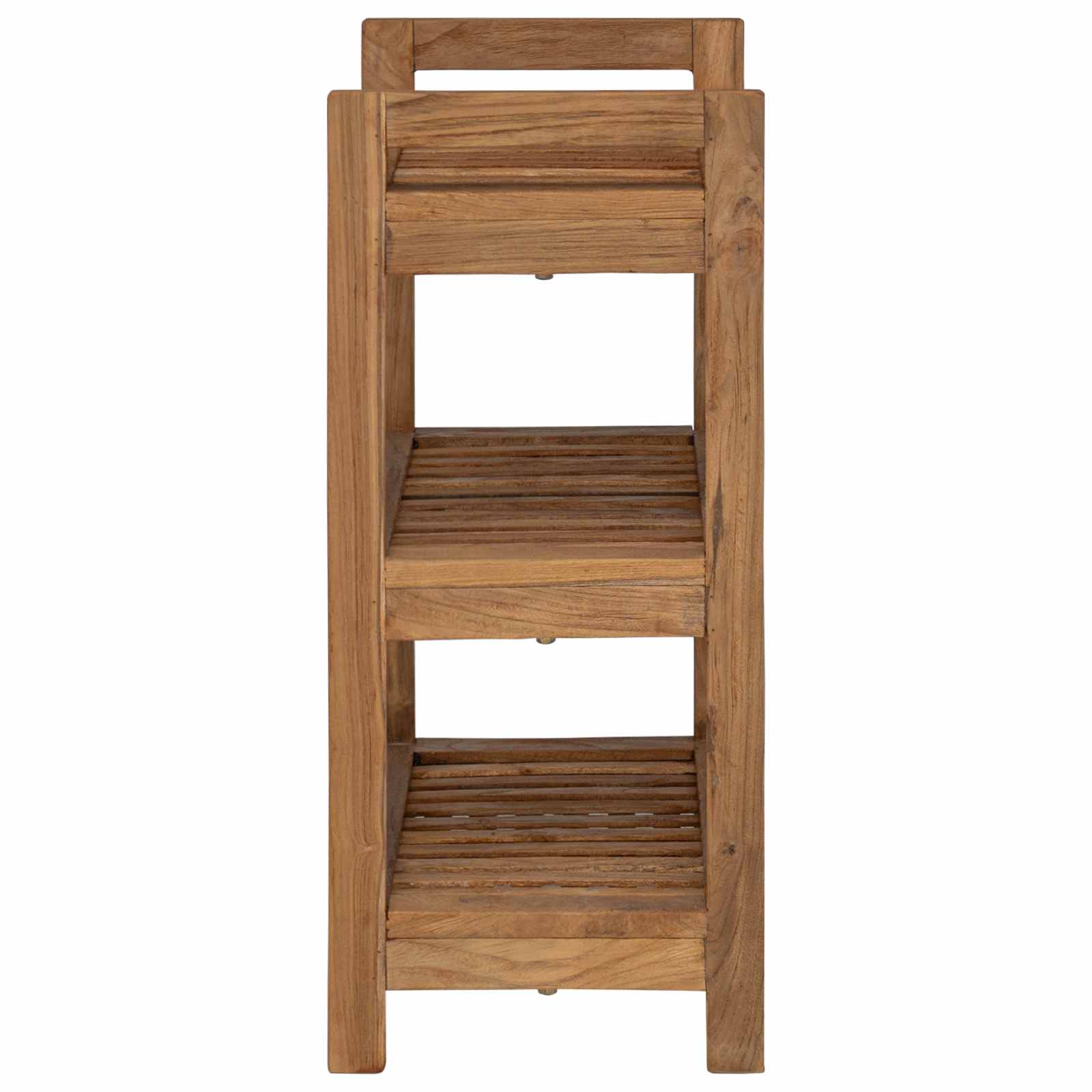 Badregal Natur 45 x 30 x 45 cm Massivholz Teak