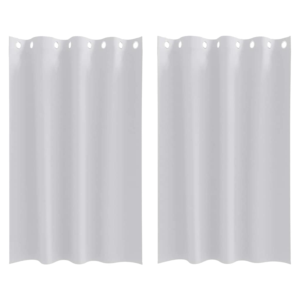 Verdunkelungs-Vorhänge mit Ringen 2 pcs Beige 140 x 140 cm