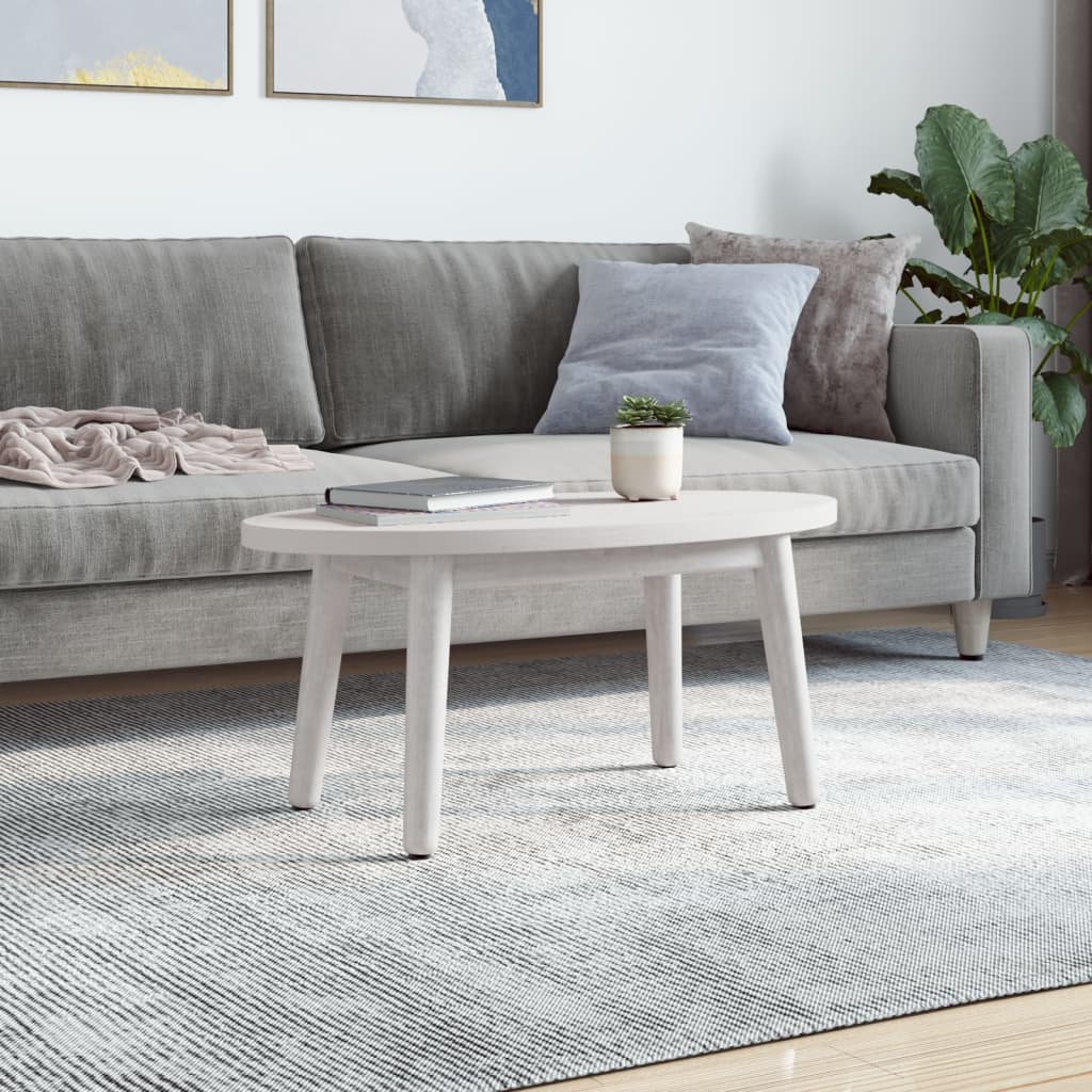 Tischplatte 70x35x2,5 cm Massivholz Kiefer Oval