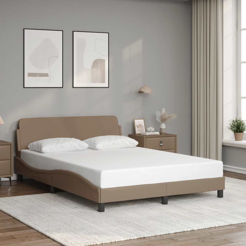 Bettgestell "Dover" Schwarz 80x200 cm Kunstleder