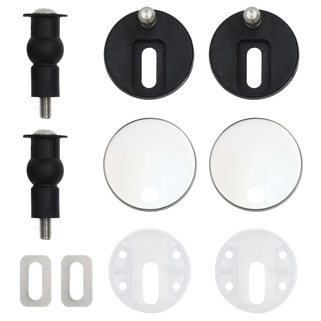 Toilettensitz MDF Deckel mit Absenkautomatik Design Weiß