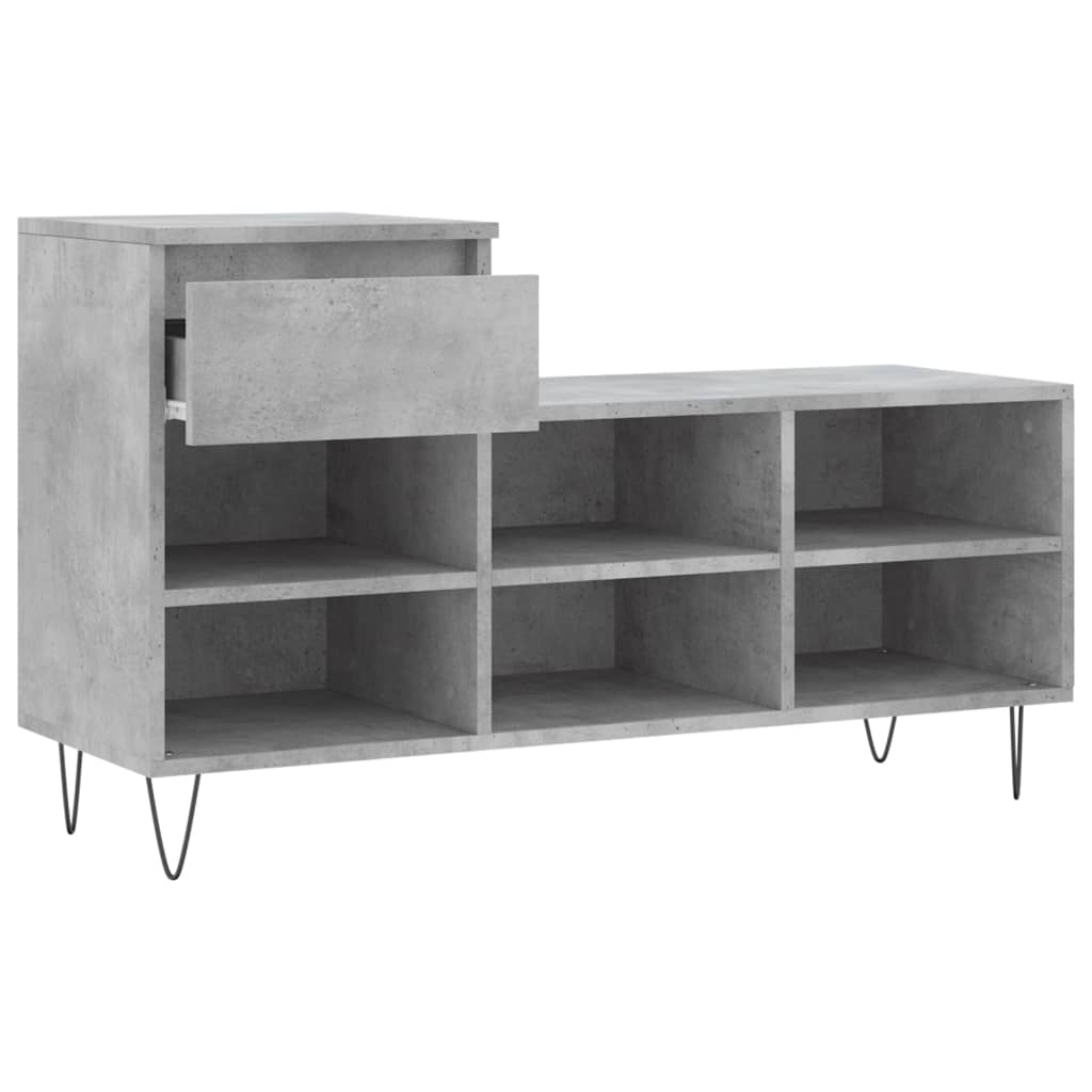Schuhregal Weiß 102x36x60 cm Holzwerkstoff