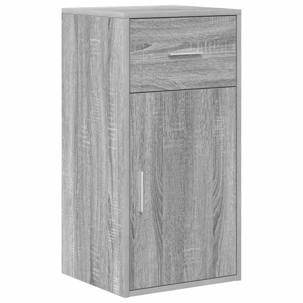 Eck-Schreibtisch Schwarz Eichen-Optik 102 x 88 x 75 cm