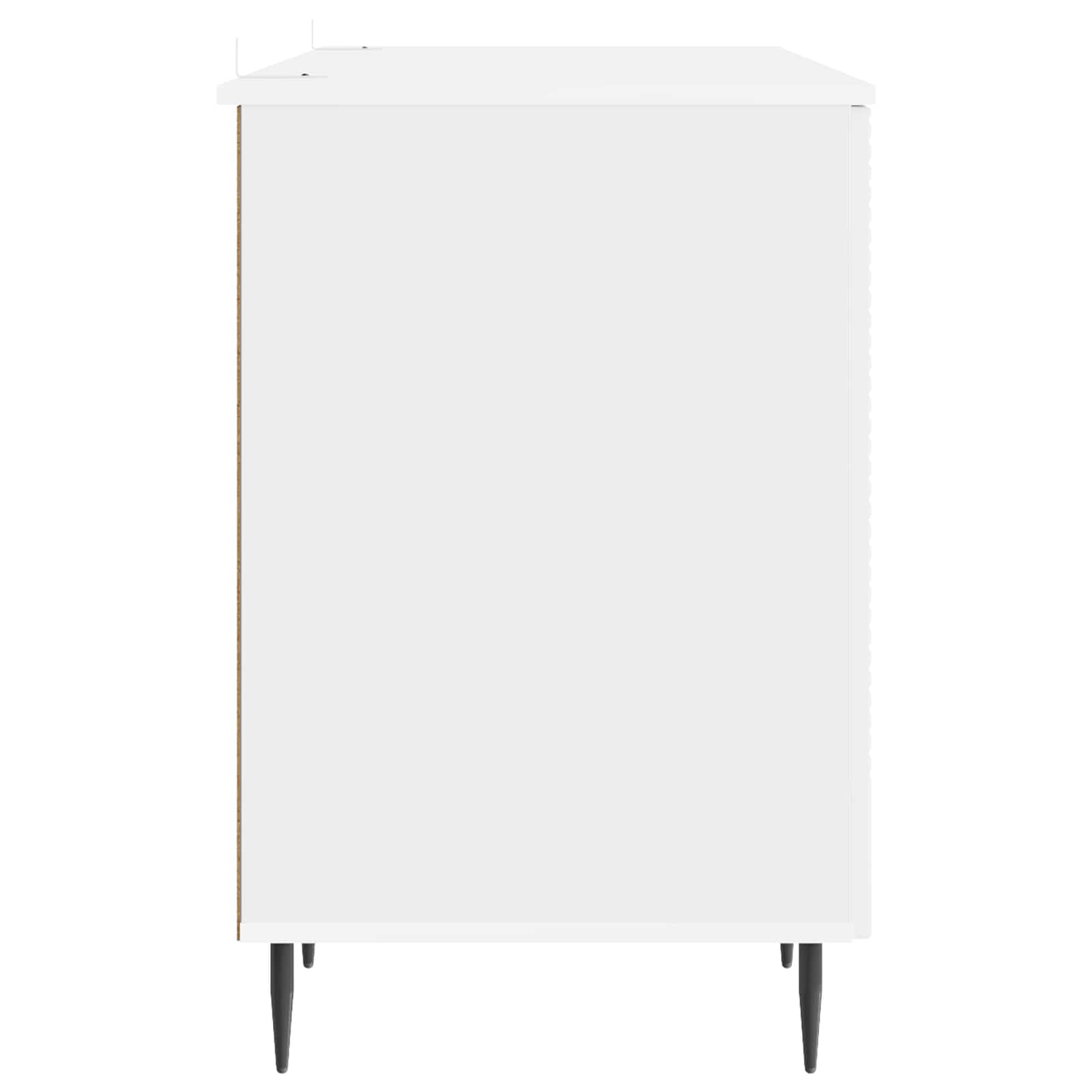 Schreibtisch mit Regal Schwarz 142,5 x 50 x 75 cm Holzwerkstoff