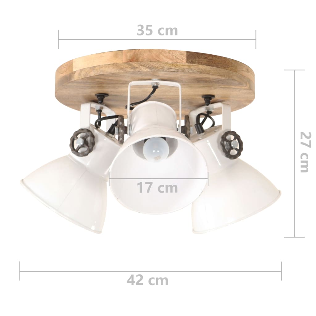 Wandlampe Industriestil Silbern 45x25 cm E27