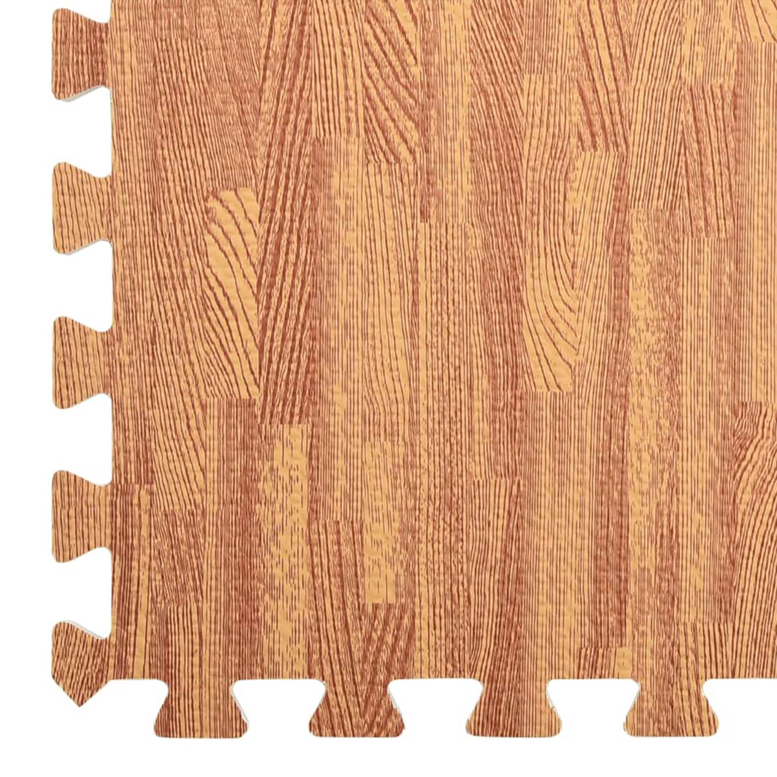 Pool Bodenteppich 6 pcs Schwarz 2,16 ㎡ EVA-Schaum