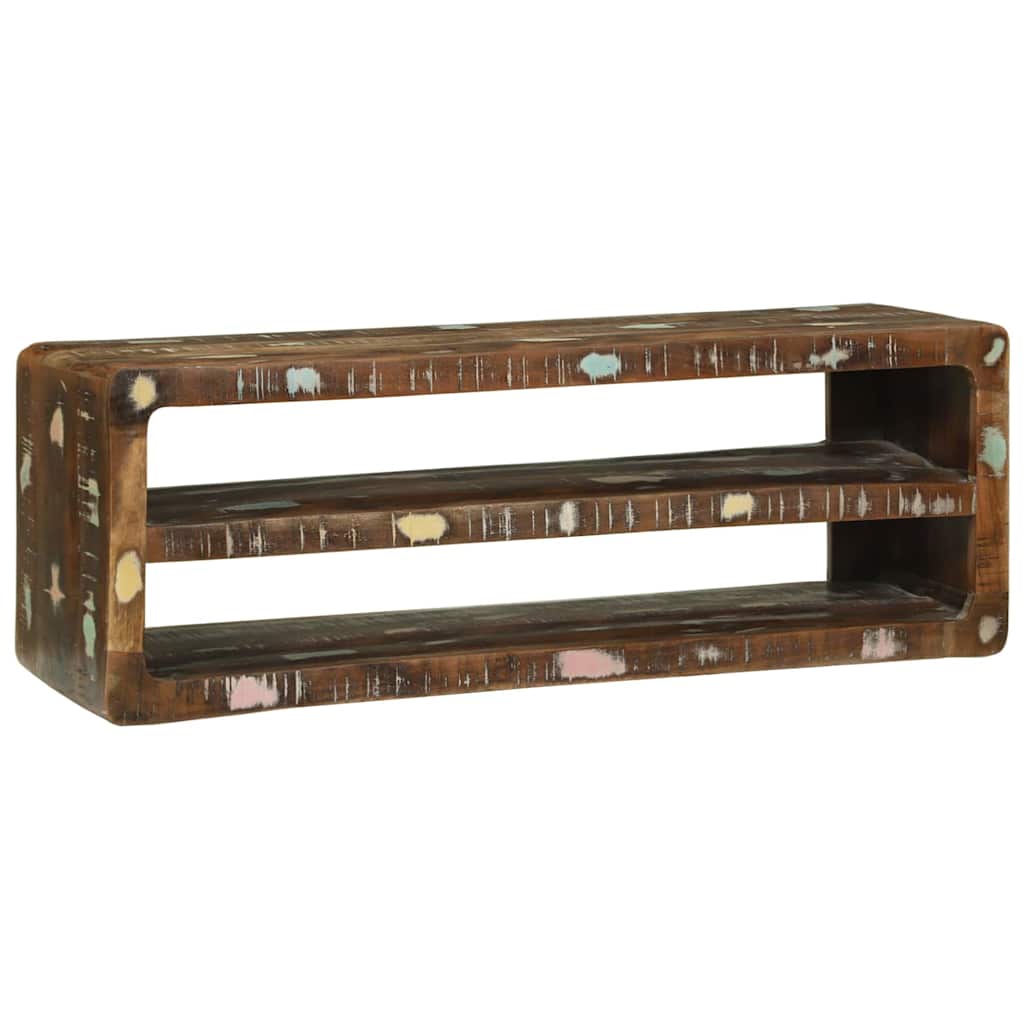 TV-Schränk mit Regal Braun 60 x 32 x 36 cm Massivholz Mango