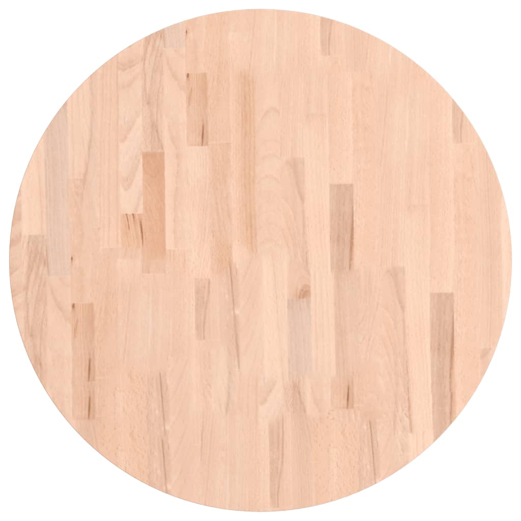 Tischplatte Ø30x1,5 cm Rund Massivholz Buche
