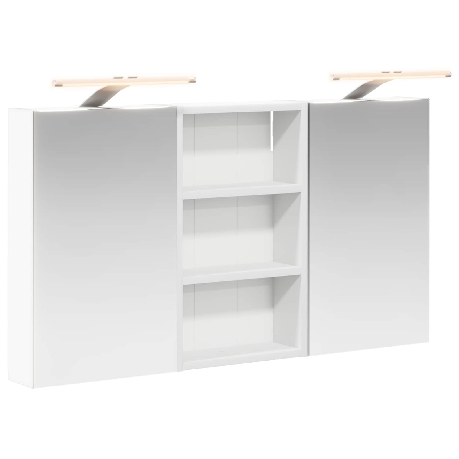 Badezimmerschrank-Set 3 pcs 80 x 10,5 x 50 cm Holzwerkstoff