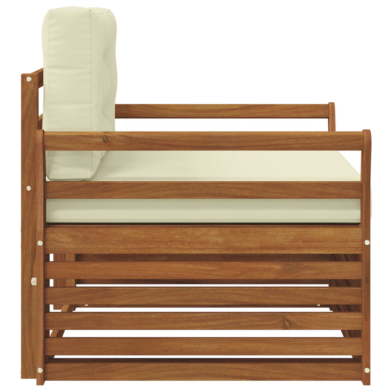 2 Stück Outdoor-Sofa Natur