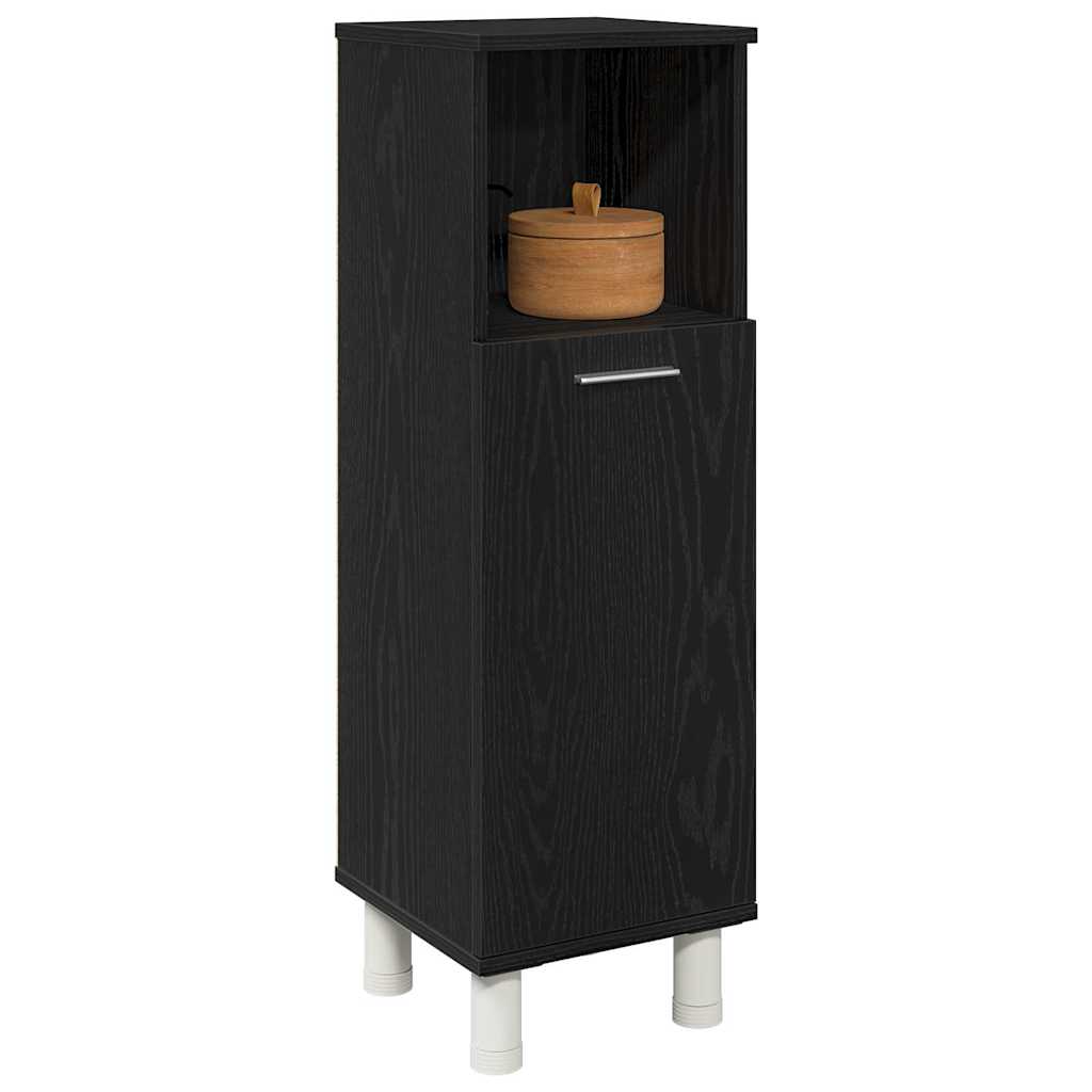 Badezimmerschrank Weiß 30x30x95 cm Holzwerkstoff