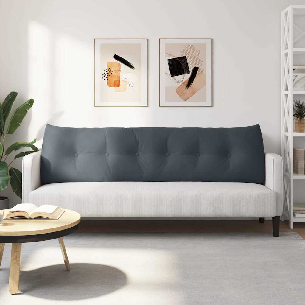 Rückenkissen Blau 45 x 24 x 50 cm Samt