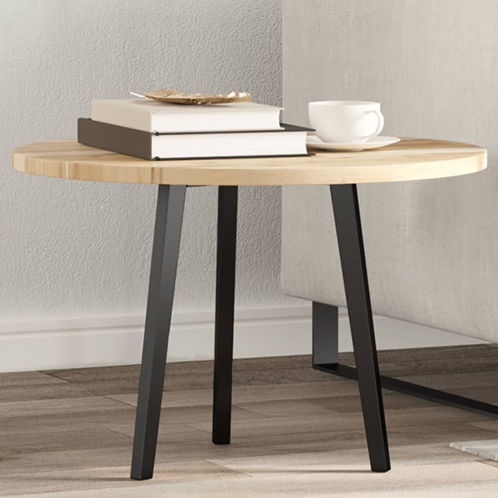 Tischplatte Rund Ø40x2 cm Massivholz Akazie