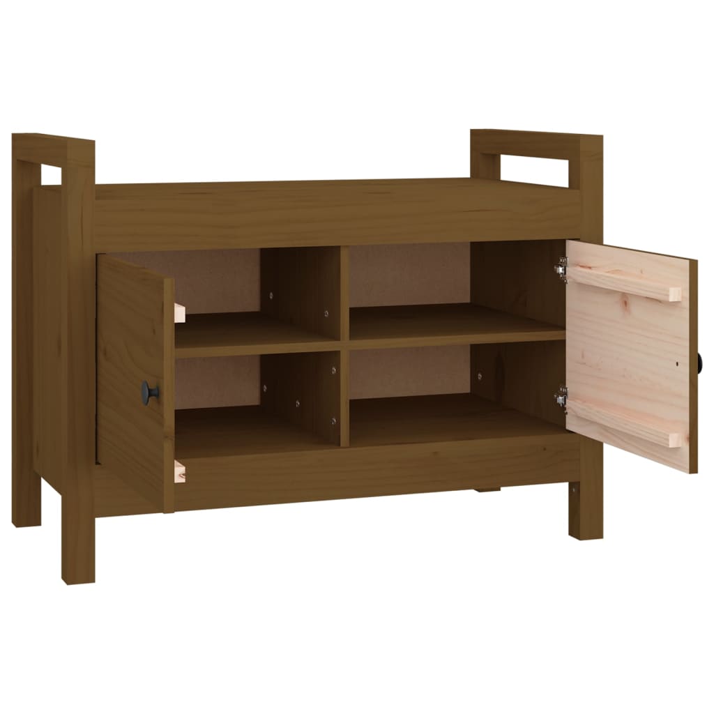 Flurbank 80x40x60 cm Massivholz Kiefer