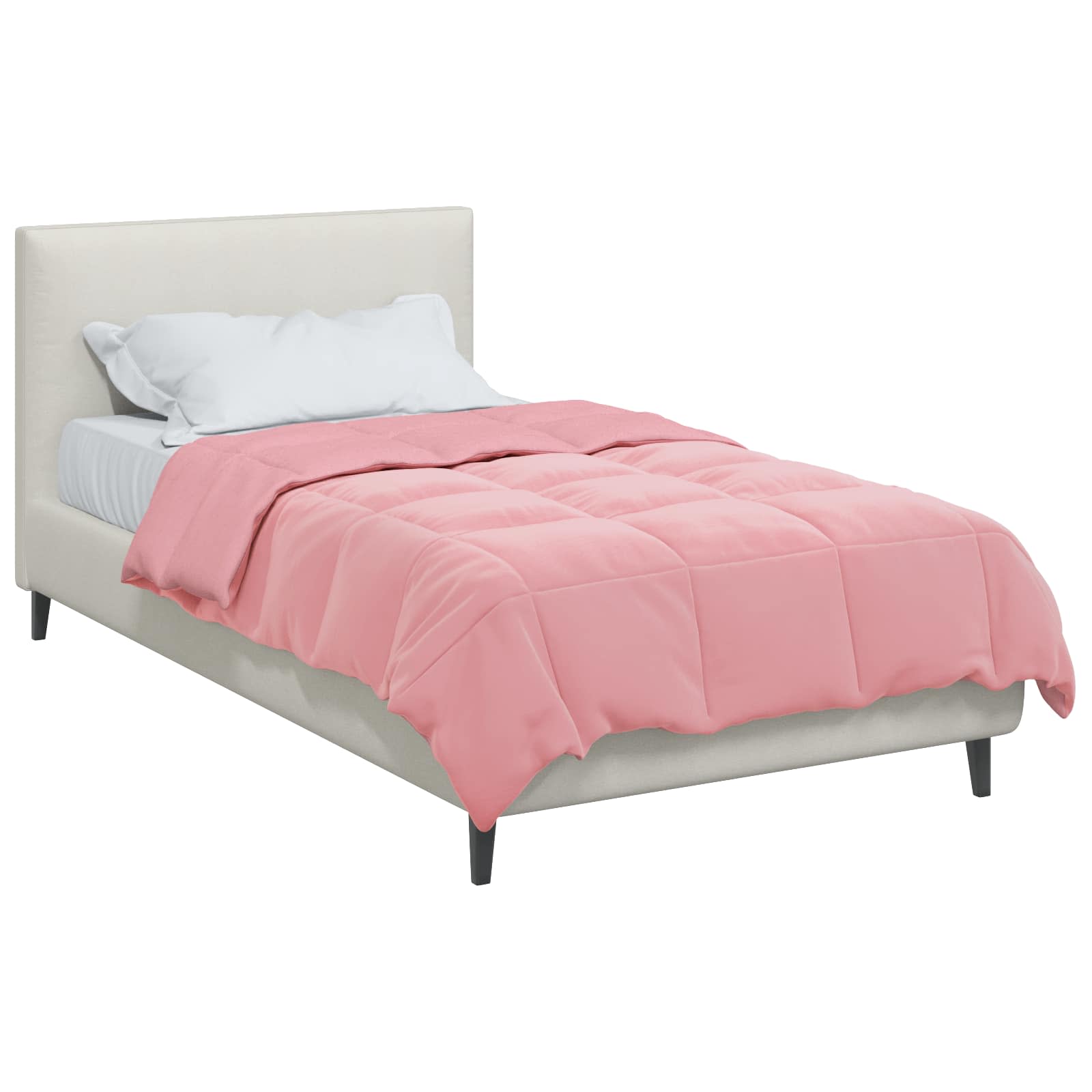 Winterbettdecke Gepolstert Anthrazit 240 x 260 cm Mikrofaser