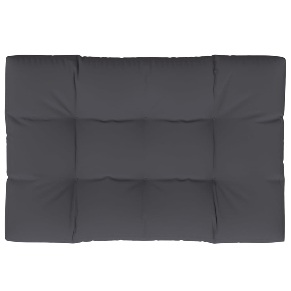 Palettenkissen Anthrazit 50x50x12 cm Stoff