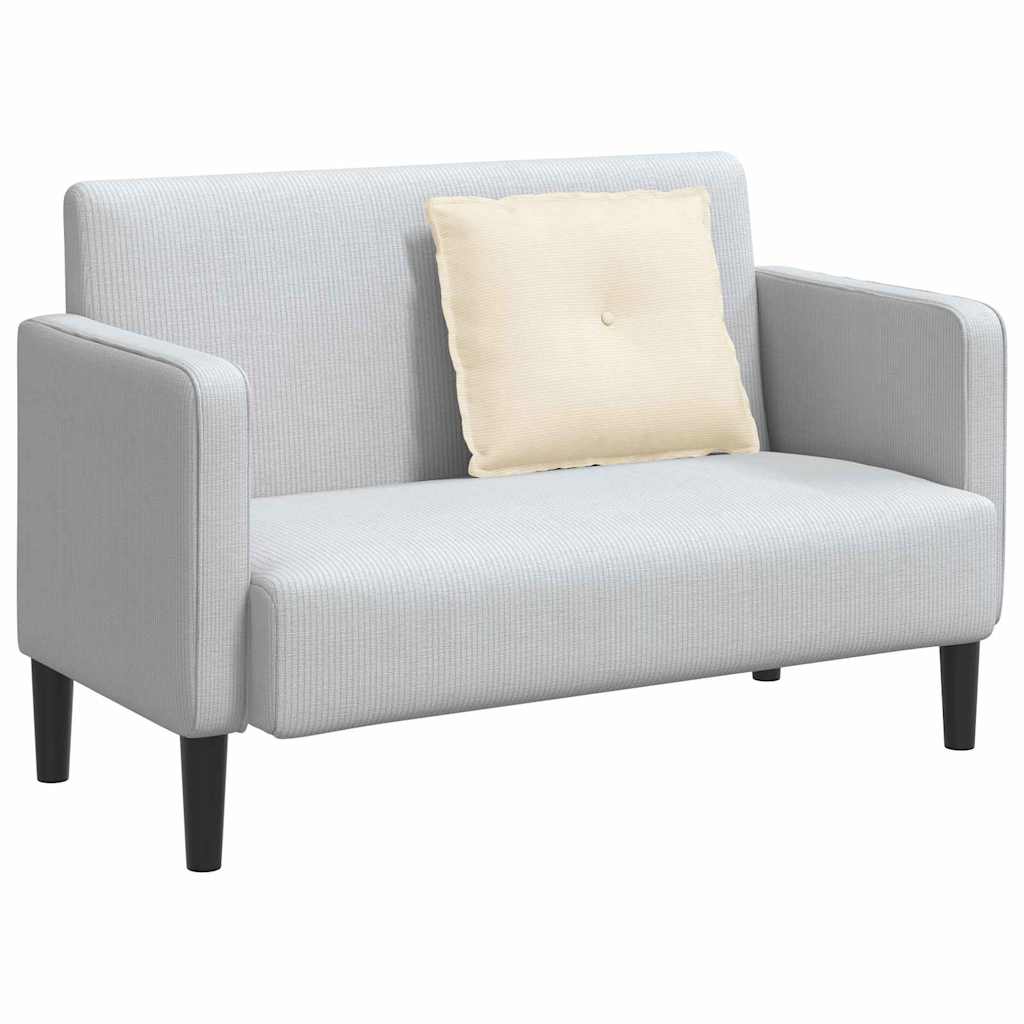 Rückenkissen Hellgrau 50 x 45 cm Cordstoff