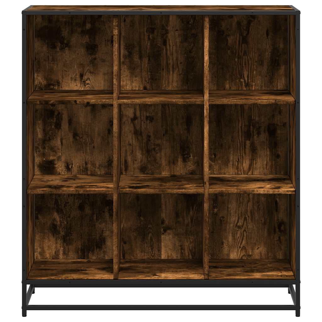 Bücherregal Schwarz 97,5x33x107,5 cm Holzwerkstoff und Metall