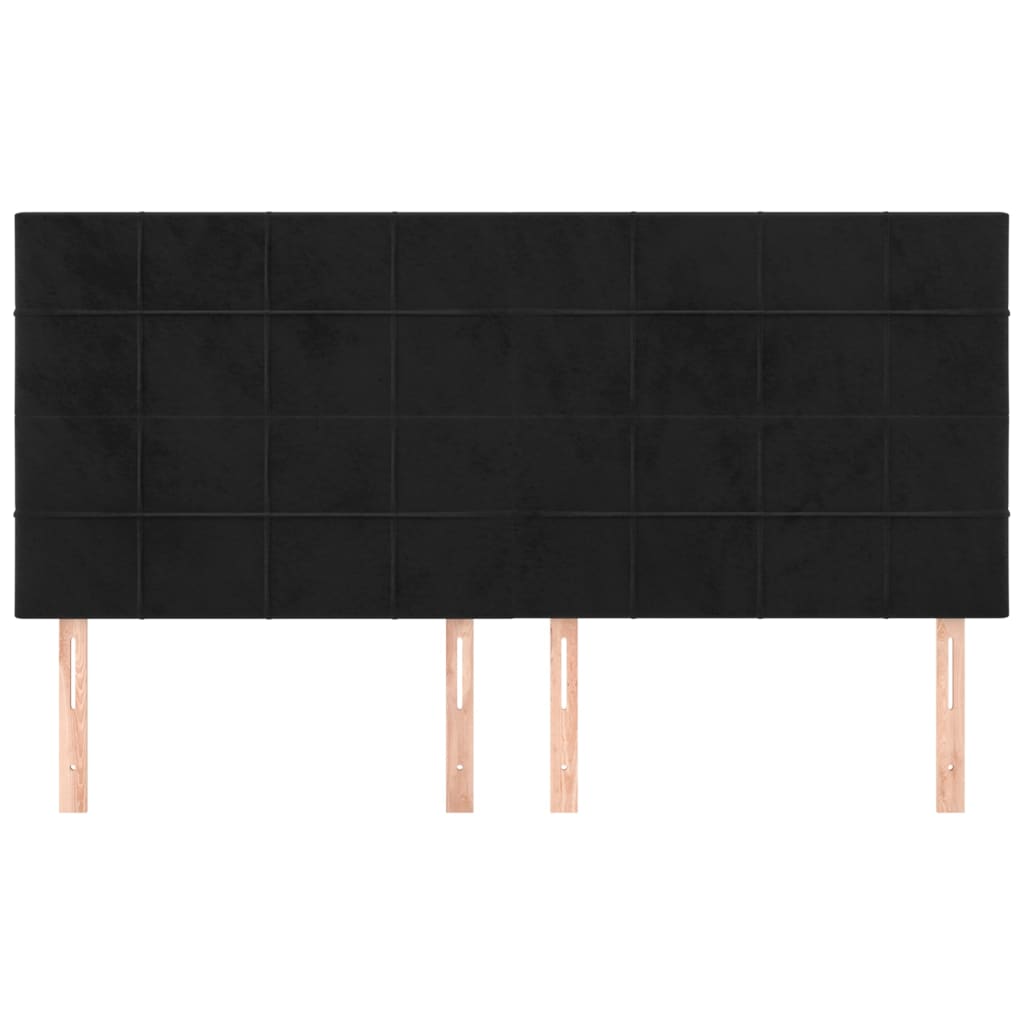Kopfteil Hellgrau 80x5x118/128 cm Samt
