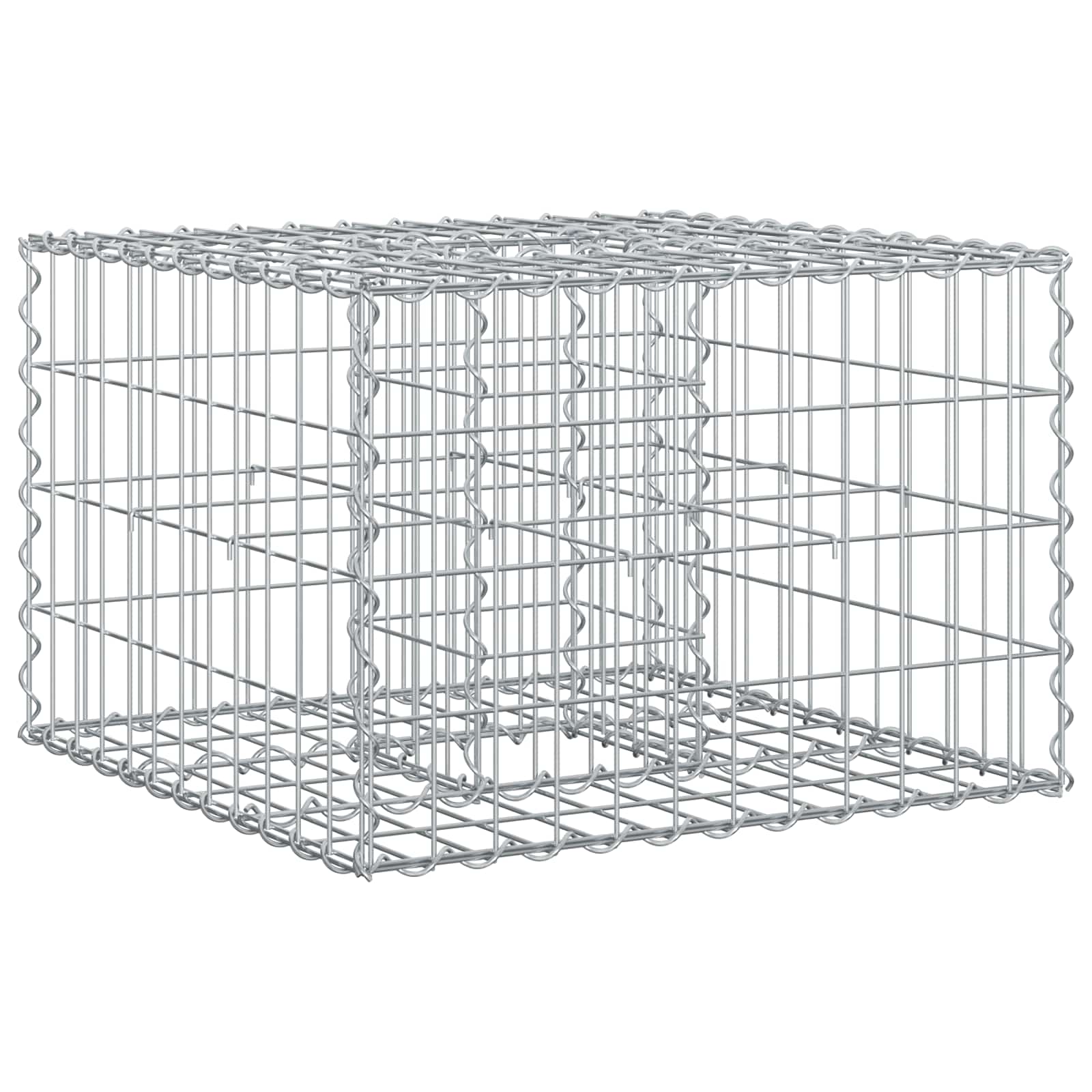 Gabionen Hochbeet Silber