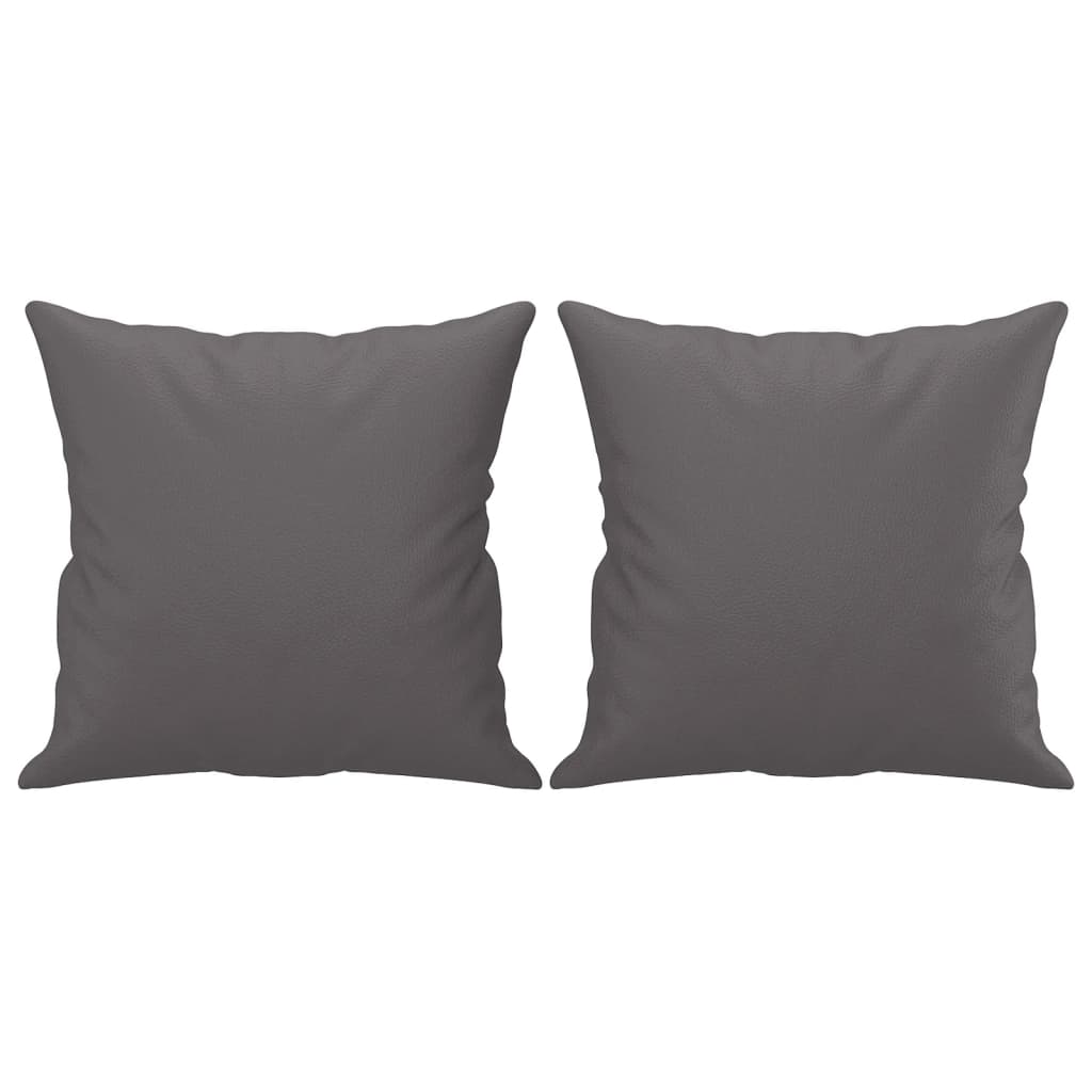 3-Sitzer-Sofa mit Zierkissen Schwarz 180 cm Kunstleder
