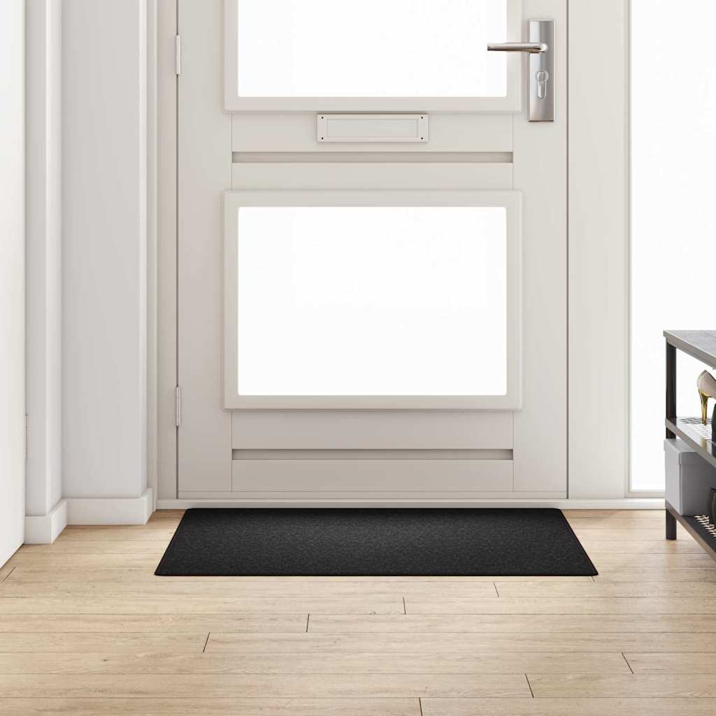 Teppichläufer Anthrazit 80 x 500 cm 100% Polypropylen