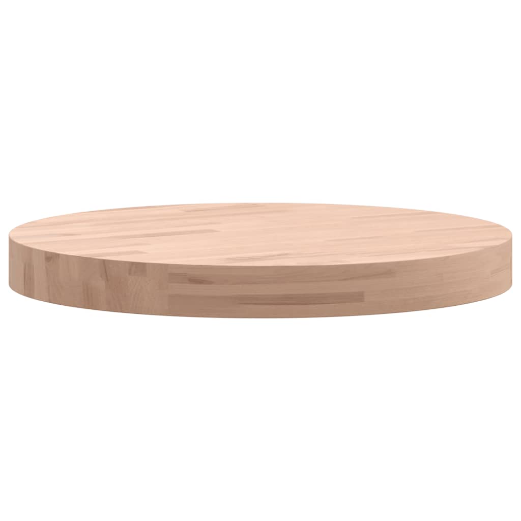 Tischplatte Ø30x1,5 cm Rund Massivholz Buche